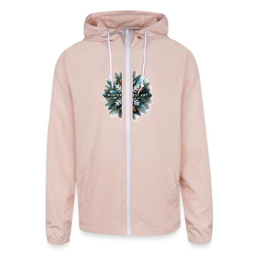 Intricate Frozen Evergreen T-Shirt - Unisex Lightweight Windbreaker Jacket