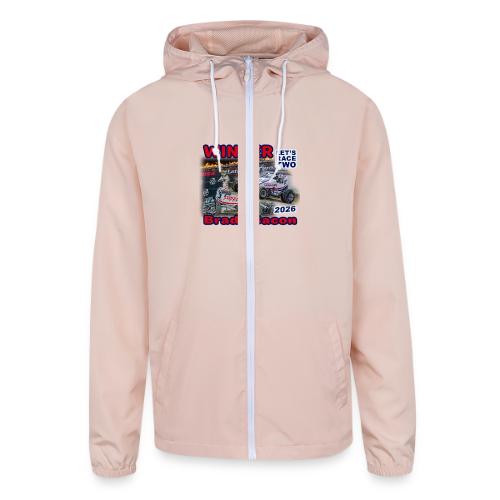 Brady Bacon #LetsRaceTwo Winner - Unisex Lightweight Windbreaker Jacket