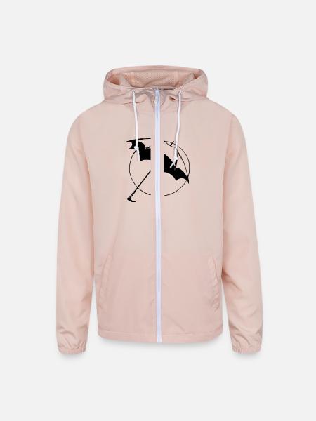Basic Open Umbrella - Unisex Lightweight Windbreaker Jacket - blush pink