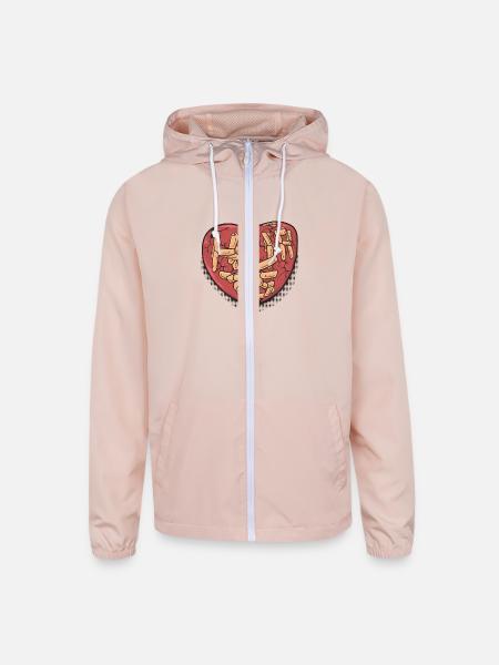 lovehurts - Unisex Lightweight Windbreaker Jacket - blush pink  - Front