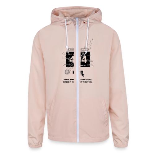 Adulting Motivation: Error 404 T-Shirt - Unisex Lightweight Windbreaker Jacket