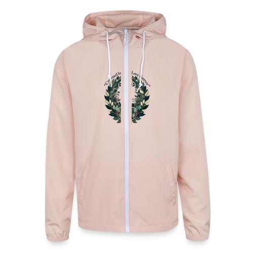Crowned by Your Love Forever Laurel Wreath T-Shirt - Unisex Lightweight Windbreaker Jacket