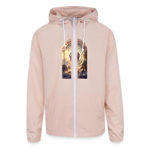 Easter He Is Risen Sacred Face T Shirt, wife Gift - Unisex Lightweight Windbreaker Jacket