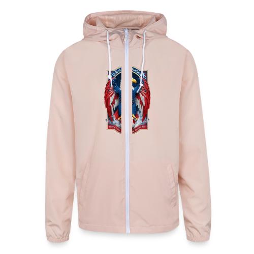 USA Eagle Emblem T Shirt, USA Soccer Pride Gift - Unisex Lightweight Windbreaker Jacket