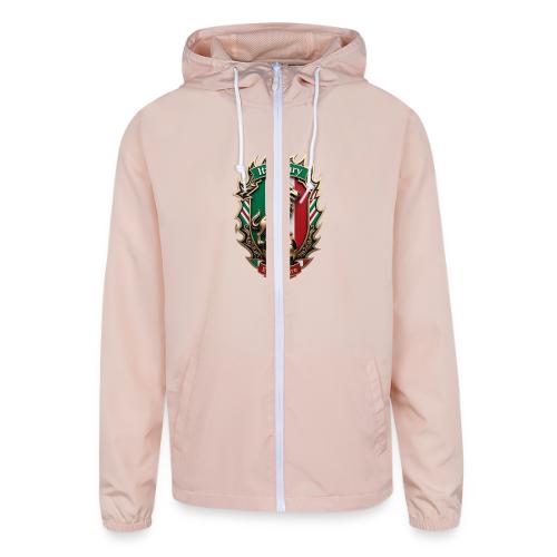 Italy Wolf Fury T-Shirt, Italian Flag Pride Gift - Unisex Lightweight Windbreaker Jacket