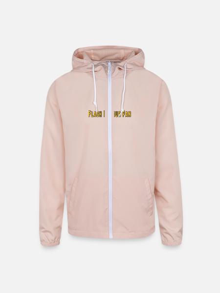 Norwestern Flash In Your Pan - Unisex Lightweight Windbreaker Jacket - blush pink  - Front