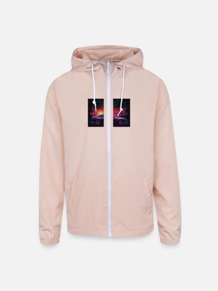 New collection - Unisex Lightweight Windbreaker Jacket - blush pink