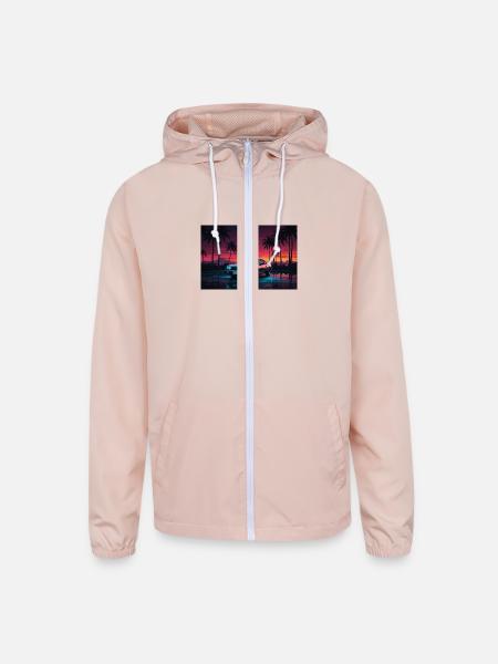 New collection - Unisex Lightweight Windbreaker Jacket - blush pink