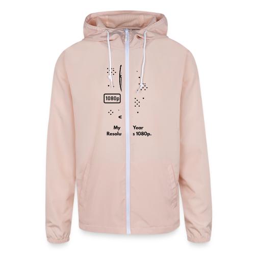 My New Year Resolution Is 1080p T-Shirt - Unisex Lightweight Windbreaker Jacket