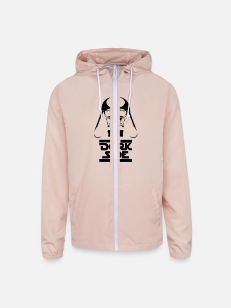 The Dork Side - Dork Vader 01 - Unisex Lightweight Windbreaker Jacket - blush pink  - Front