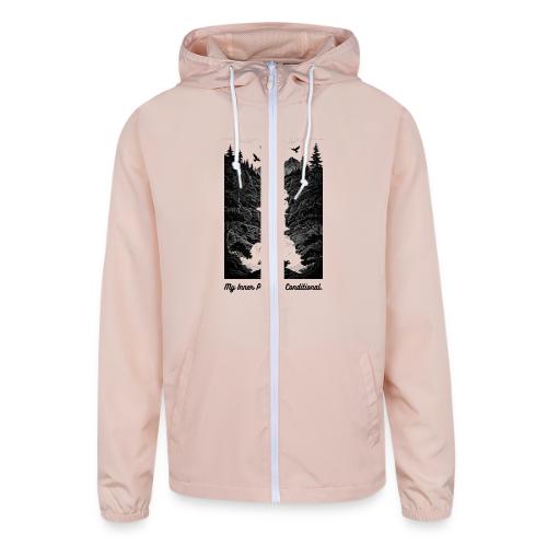 Conditional Inner Peace T-Shirt | Minimalist Zen - Unisex Lightweight Windbreaker Jacket