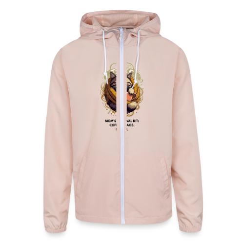 Powered by Sarcasm Cat Tee - Unisex Lightweight Windbreaker Jacket