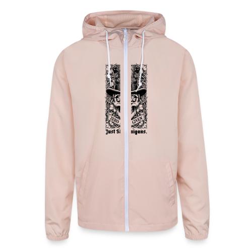 Salty Shamrock Skull T-Shirt - Unisex Lightweight Windbreaker Jacket