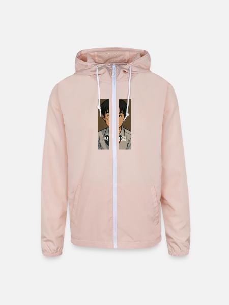 Weak hero - Unisex Lightweight Windbreaker Jacket - blush pink  - Front