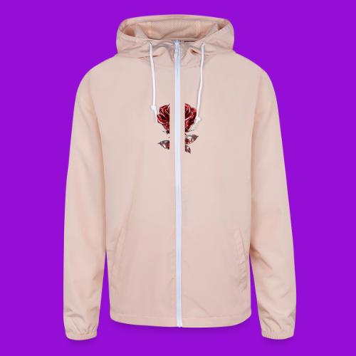 2 Set - Silver and Gold Roses - Unisex Lightweight Windbreaker Jacket