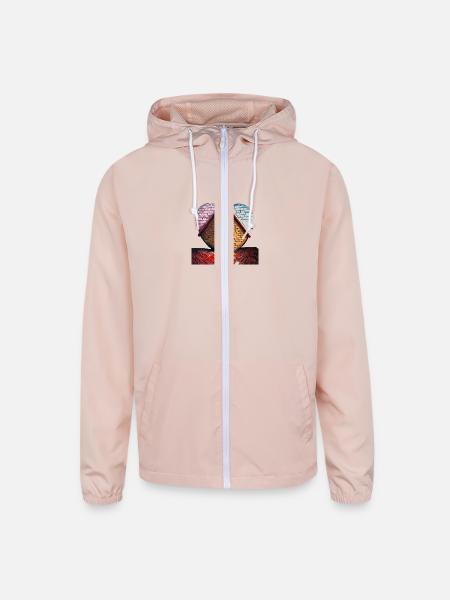 Your home is in your heart - Unisex Lightweight Windbreaker Jacket - blush pink