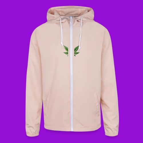 Cannabis Leaf - Unisex Lightweight Windbreaker Jacket