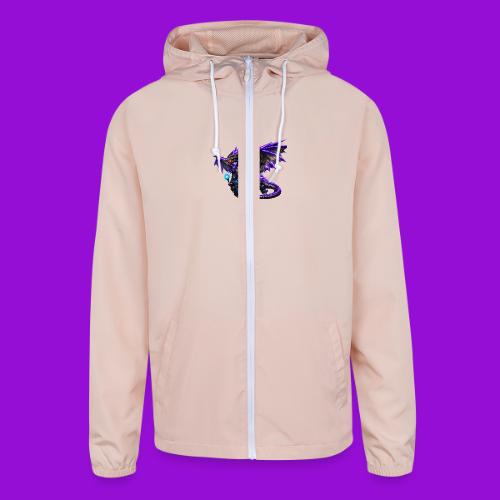 Neon Dragon and Battle Mage - Unisex Lightweight Windbreaker Jacket