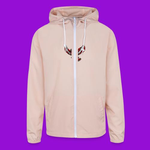 Silver Cardinal in Flight - Unisex Lightweight Windbreaker Jacket