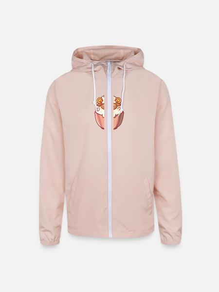 Rice Lamb - Unisex Lightweight Windbreaker Jacket - blush pink