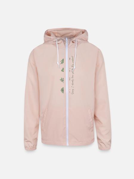 Sorry, I already have plants this weekend - Unisex Lightweight Windbreaker Jacket - blush pink