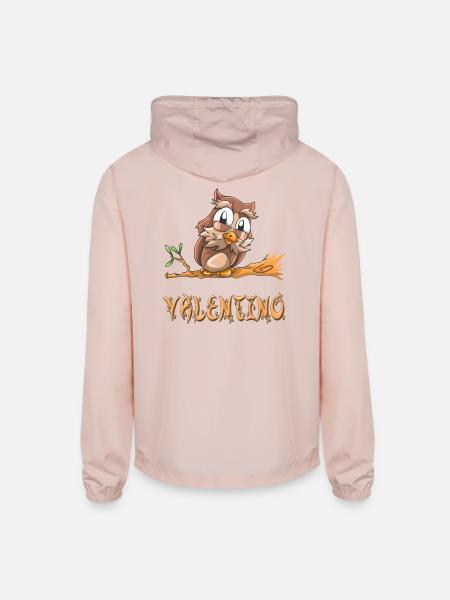 Valentino Owl - Unisex Lightweight Windbreaker Jacket - blush pink 