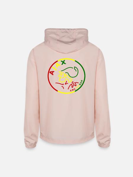 ajax amsterdam - Unisex Lightweight Windbreaker Jacket - blush pink  - Back