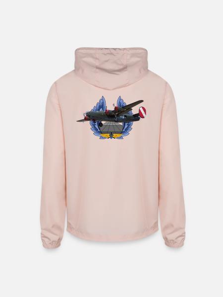 B-24 Liberator - Unisex Lightweight Windbreaker Jacket - blush pink 