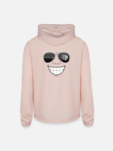 State of Mind - Unisex Lightweight Windbreaker Jacket - blush pink  - Back