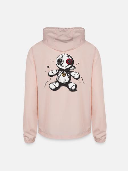 Voodoo doll - Unisex Lightweight Windbreaker Jacket - blush pink 