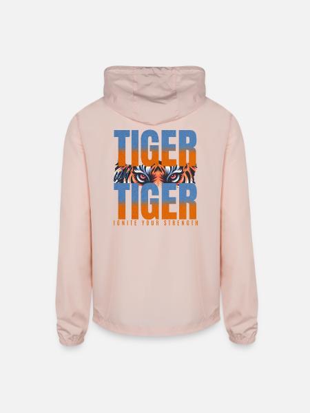 Tiger Ignite Strength - Unisex Lightweight Windbreaker Jacket - blush pink