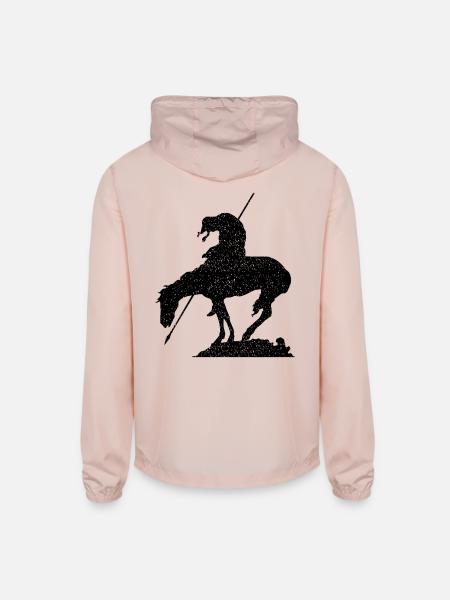 The horseman trail end  - Unisex Lightweight Windbreaker Jacket - blush pink 