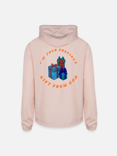 PRECIOUS GIFT FROM GOD - Unisex Lightweight Windbreaker Jacket - blush pink