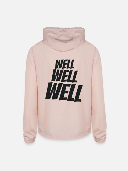 Well Well Well Wellness - Unisex Lightweight Windbreaker Jacket - blush pink