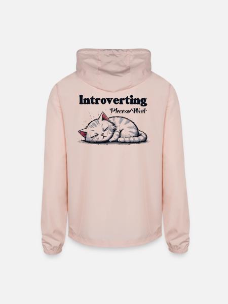 Please Wait... - Unisex Lightweight Windbreaker Jacket - blush pink