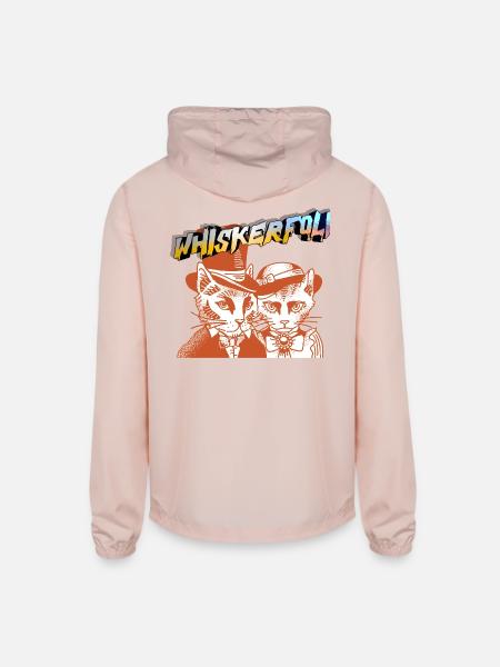 WHISKERLORE - Unisex Lightweight Windbreaker Jacket - blush pink