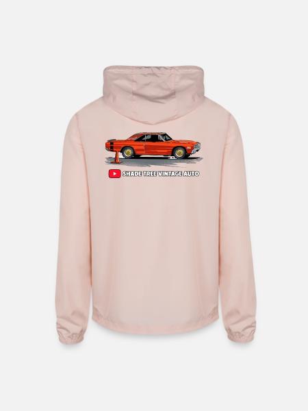 Duct Tape Dart - Unisex Lightweight Windbreaker Jacket - blush pink  - Back