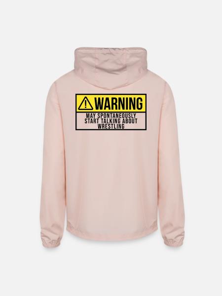 Wrestling Wrestling - Unisex Lightweight Windbreaker Jacket - blush pink