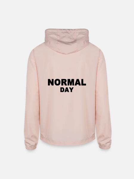 normal day - Unisex Lightweight Windbreaker Jacket - blush pink 