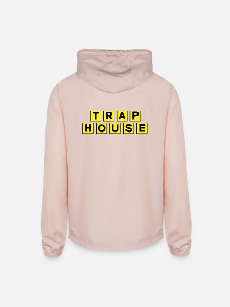 Trap House - Unisex Lightweight Windbreaker Jacket - blush pink 