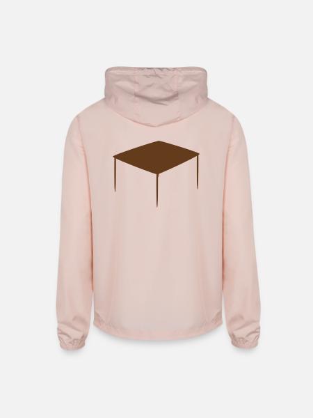 sofa couch chair table stuhl tisch lamp lampe benc - Unisex Lightweight Windbreaker Jacket - blush pink  - Back