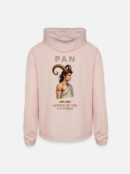 Pan: Keeper of the Untamed - Unisex Lightweight Windbreaker Jacket - blush pink  - Back