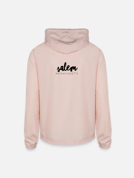 Salem Massachusetts - Unisex Lightweight Windbreaker Jacket - blush pink