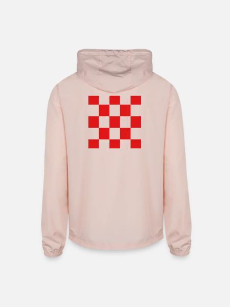 Show off your colors - Croatia - Unisex Lightweight Windbreaker Jacket - blush pink