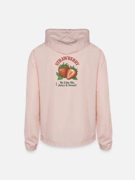 Sweet Like Strawberry - Unisex Lightweight Windbreaker Jacket - blush pink 