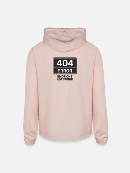 Error Emotions Graphic Tee - Unisex Lightweight Windbreaker Jacket - blush pink 