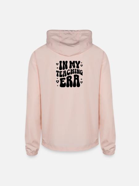 Inspirational Teacher Appreciation Quote - Unisex Lightweight Windbreaker Jacket - blush pink