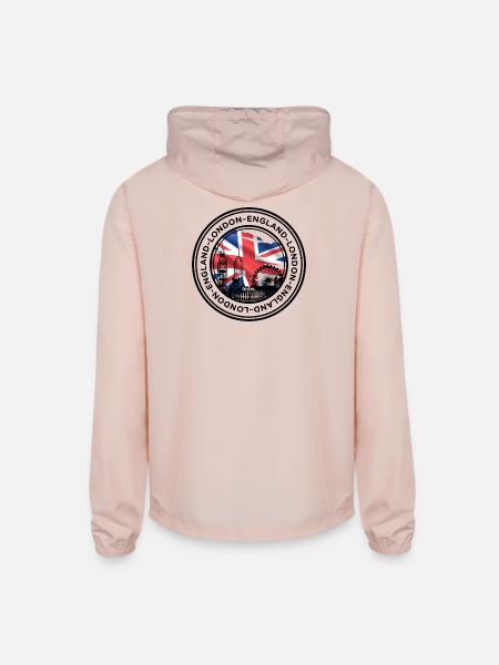 Union Jack London Skyline - Unisex Lightweight Windbreaker Jacket - blush pink