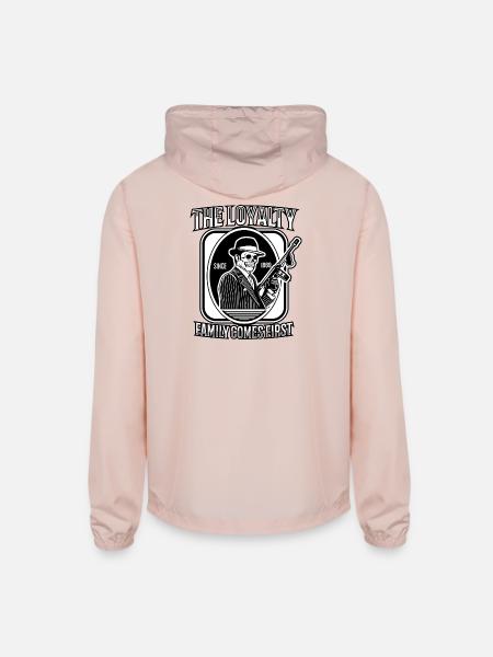 Loyalty Family Comes First - Unisex Lightweight Windbreaker Jacket - blush pink 