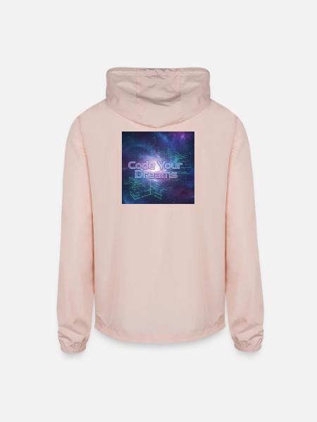 Code Your Dreams - Unisex Lightweight Windbreaker Jacket - blush pink